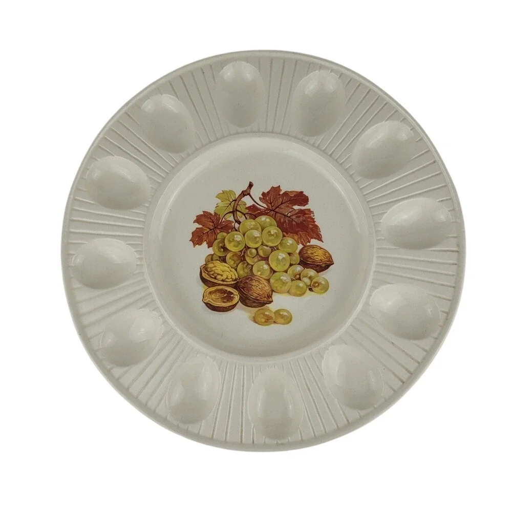Vintage‎ Treasure Craft Ceramic Egg Platter